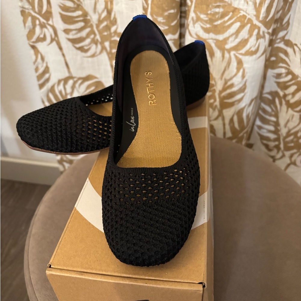 Rothy's Black Knit Ballet Flat - Picture 2 of 6